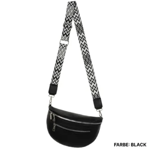 Bum Bag Schoudertas Modern Accessory Crossbody Bag Dames Faux Leren Italië Ontwerp