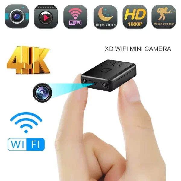 4K Full HD 1080P Mini Ip Cam XD Wifi Nachtzicht Camera IR-CUT Bewegingsdetectie Security Camcorder HD Video Recorder