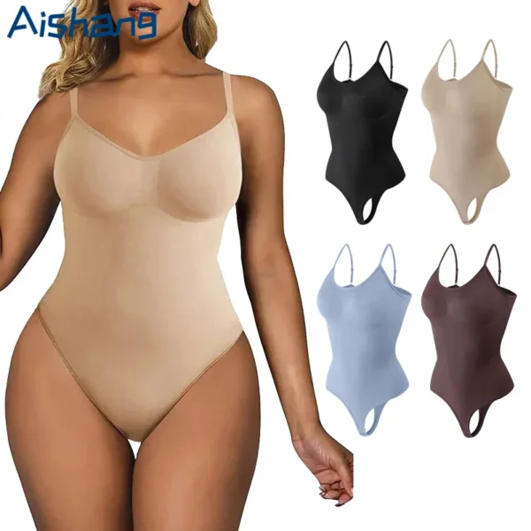 Shapewear Bodysuit String Fajas Colombianas Body Sculpting Taille Vormer Vrouwen Naadloze Buik Controle Afslanken Sheath Platte Buik voor Ondergoed