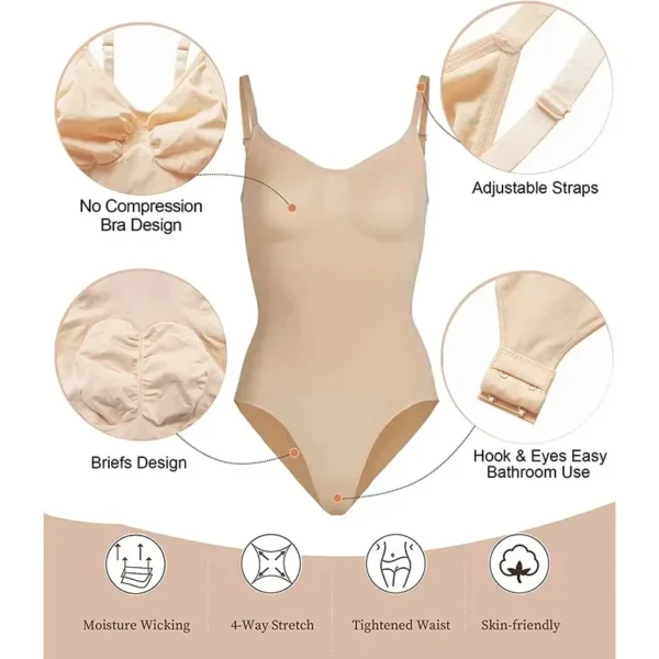 Shapewear Bodysuit String Fajas Colombianas Body Sculpting Taille Vormer Vrouwen Naadloze Buik Controle Afslanken Sheath Platte Buik voor Ondergoed