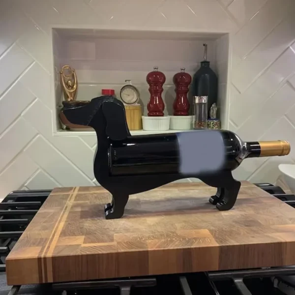 Slijter Display Stand voor Home Wijnliefhebbers Houders 2025 Nieuw Wijnrek Hond Teckel Wijnfleshouder Grappig Countertop Wijnrek