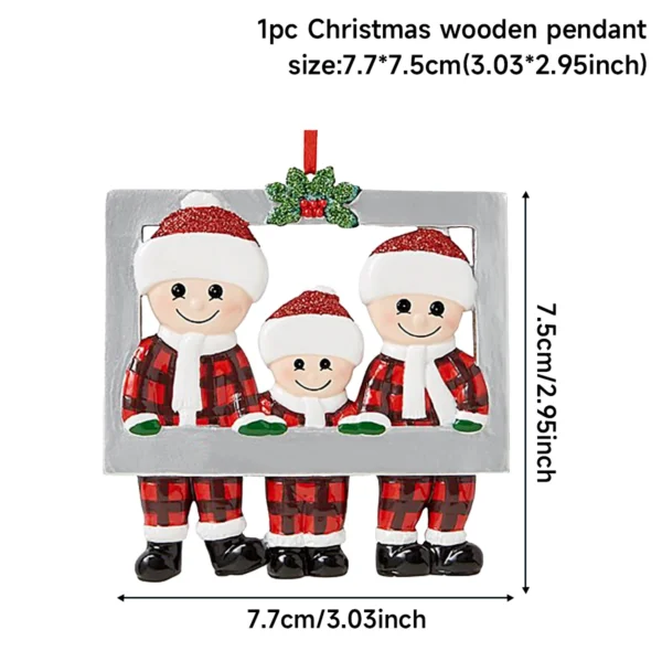 DIY Kerstmis Familie hanger Schattige Vrolijke Kerstmis Decoraties voor Thuis Navidad Feestelijke 2023 Kerstboom Opknoping Ornament Nieuwjaar 2024