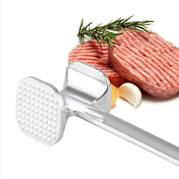 Vlees Tenderizer Hamer 19 cm Huishoud kok koken Aluminiumlegering Steak Metal Mallet keuken gereedschap Heavy Duty duurzame dubbelzijdige Tenderizer