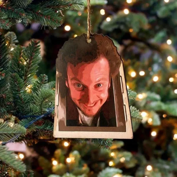 Vrolijk Kerstfeest Grappige Grap Barry Kerstman Geschenk Houten Meme een Feestelijk Meneer Houten Meme Hangend Ornament