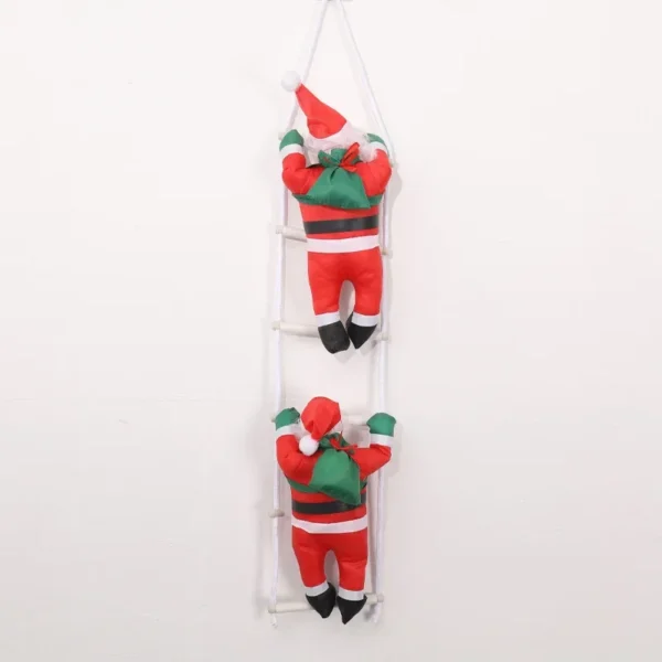 Kerstman Klim Ladder Decor Dak Hanger Vrolijk Kerstfeest Decoratie voor Home Kerstboom Ornament Nieuwjaar Gift Holiday Party Tool