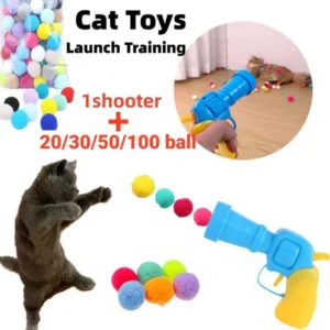 Interactieve Lancering Training Hond Kat Speelgoed Creatieve Kittens Speelplezier Mini Pompoms Games Stretch Pluche Bal Speelgoed Kat Benodigdheden Huisdier Accessoires