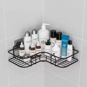 Badkamer Stijlvol Plank Wand Opgezette Hoek Opbergplanken Shampoo Houder Cosmetisch Rek Strijkijzer Douche Afvoerkorf Badkamer Organisator