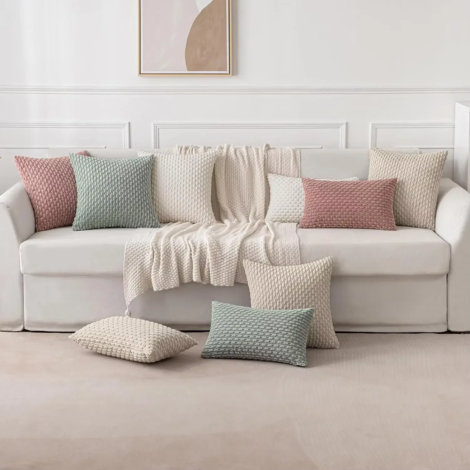 Kussen Klassiek Cover 45X45Cm Hoge kwaliteit Corduroy kussenhoes Home Woonkamer Sofa Autostoel kussenhoes Home Decor Kussensloop 45x45cm Kussenhoes