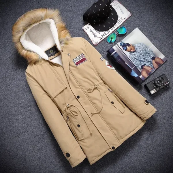 Paar Young Autumn Winter Long Parka Men Casual Slim Fit Hood Winterjassen Mens Lovers Coat