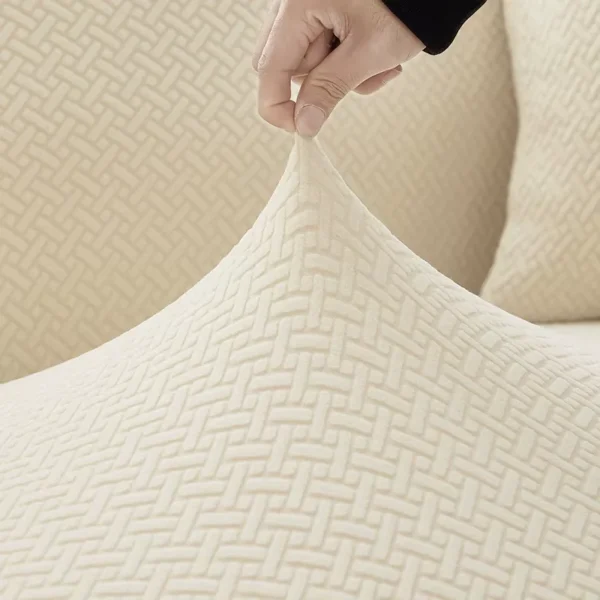 Gezellige Dikke Sofa Hoes voor Woonkamer Elastische Jacquard 1/2/3/4 Zits Sofa Hoes L-Vormige Hoek Sofa Hoes