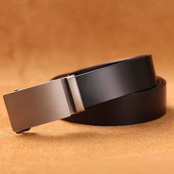 Modieuze Luxe Automatische Riem van Echt Koeieleer voor Mannen Formele Automatische Gesp Riem Echt Leer Mens Zakelijk Riem