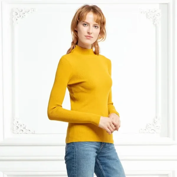 Stijlvolle Casual New-Coming Herfst Winter Pullovers Truien Primer Shirt Lange Mouwen Korte Koreaanse Slim-Fit Strakke Trui