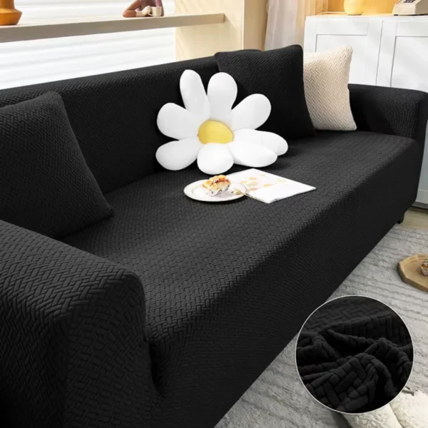 Gezellige Dikke Sofa Hoes voor Woonkamer Elastische Jacquard 1/2/3/4 Zits Sofa Hoes L-Vormige Hoek Sofa Hoes