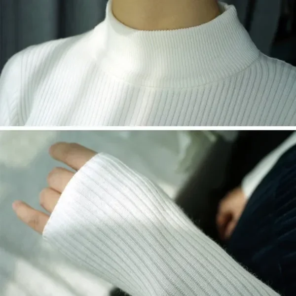 Stijlvolle Casual New-Coming Herfst Winter Pullovers Truien Primer Shirt Lange Mouwen Korte Koreaanse Slim-Fit Strakke Trui