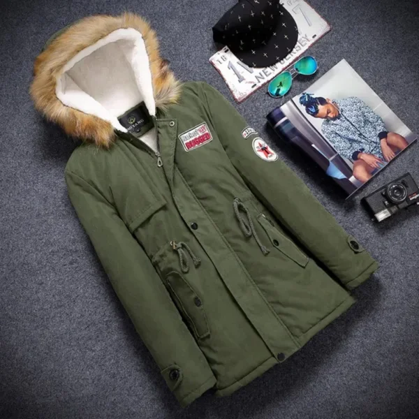 Paar Young Autumn Winter Long Parka Men Casual Slim Fit Hood Winterjassen Mens Lovers Coat