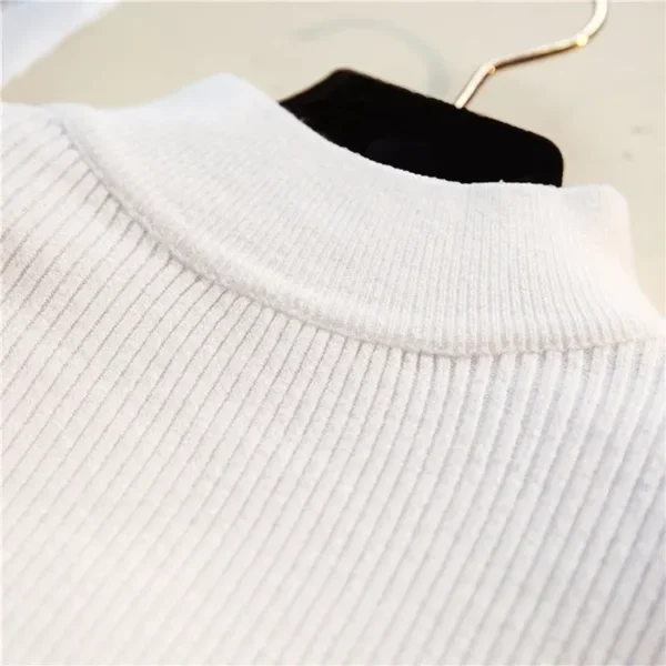 Stijlvolle Casual New-Coming Herfst Winter Pullovers Truien Primer Shirt Lange Mouwen Korte Koreaanse Slim-Fit Strakke Trui