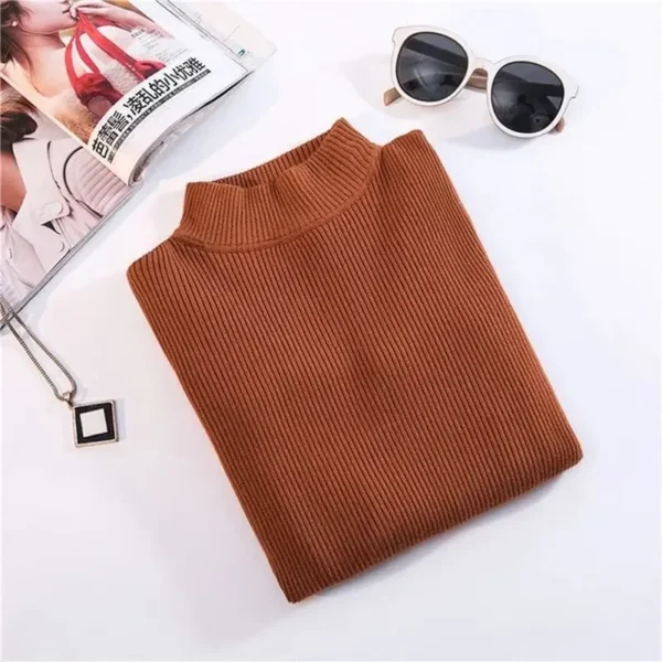 Stijlvolle Casual New-Coming Herfst Winter Pullovers Truien Primer Shirt Lange Mouwen Korte Koreaanse Slim-Fit Strakke Trui